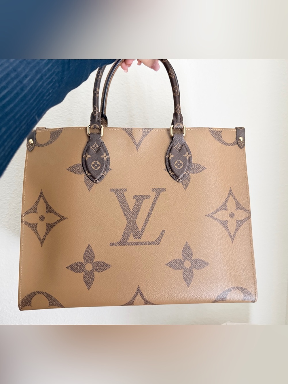 Louis Vuitton Tan Brown Monogram Large Tote